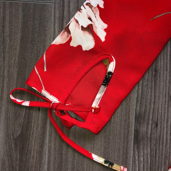 TOPSHOP Ruffle Floral Tea Dress - Picture 6 of 8